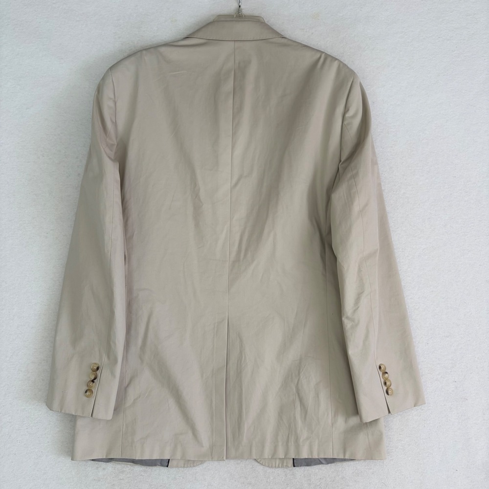 Brooks Brothers 1818 Fitzgerald Cotton Suit Mens 42L W34 Tan Beige 2pc Summer - Picture 5 of 13